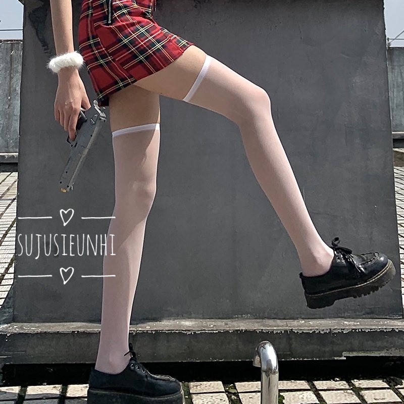 (9 size-2 màu-3 độ dày) Tất trơn phong cách học sinh Nhật Bản- vớ lolita JK cosplay