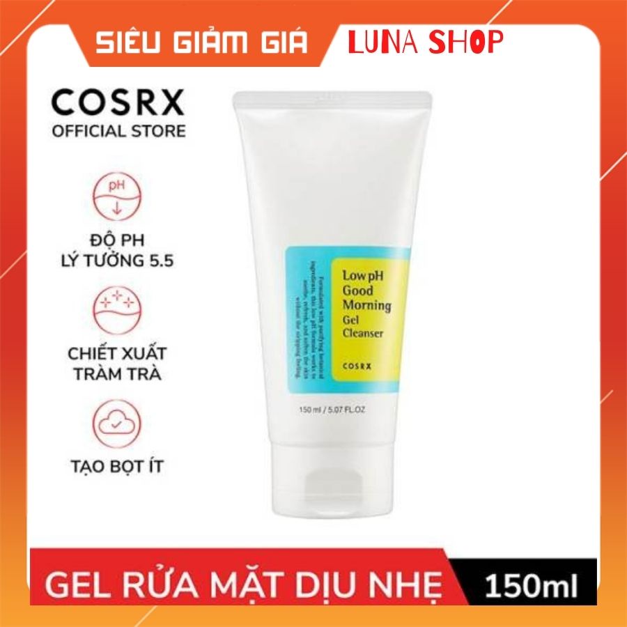 Sữa Rửa Mặt Cosrx Low PH Good Morning Gel Cleanser Dạng Gel Chiết Từ Dầu Cây Trà | BigBuy360 - bigbuy360.vn