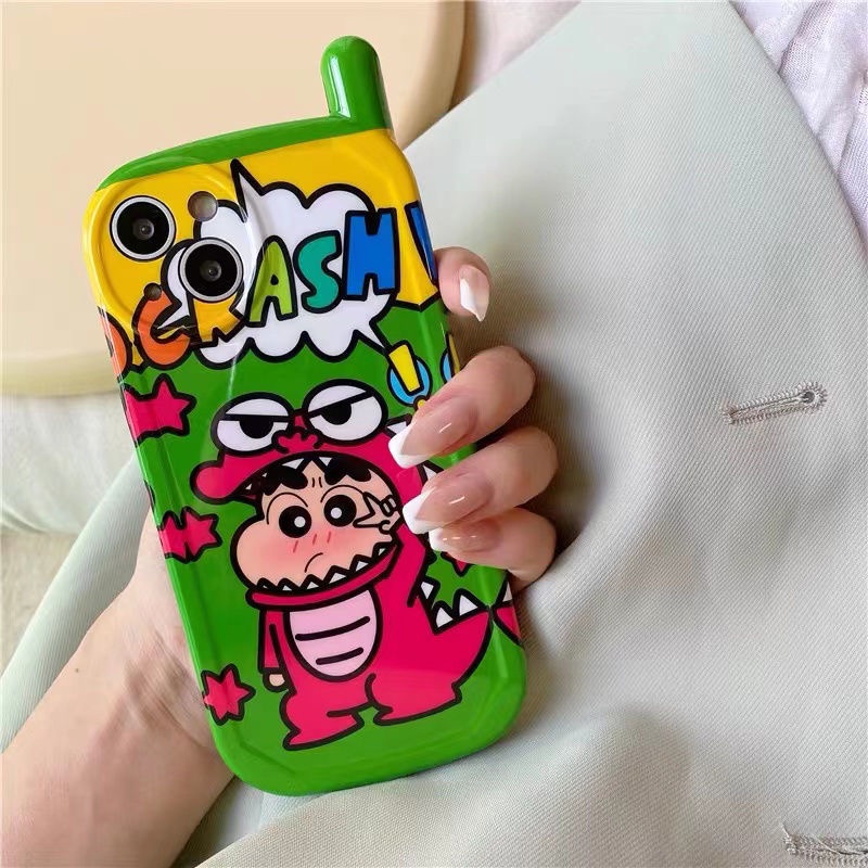 Ốp Điện Thoại Hình Khủng Long / Cậu Bé Bút Chì Cho iPhone 14 Pro Max 13 Pro Max 12 Pro Max 11 Pro Max 7 8 Plus SE 2020 Xs Max XR