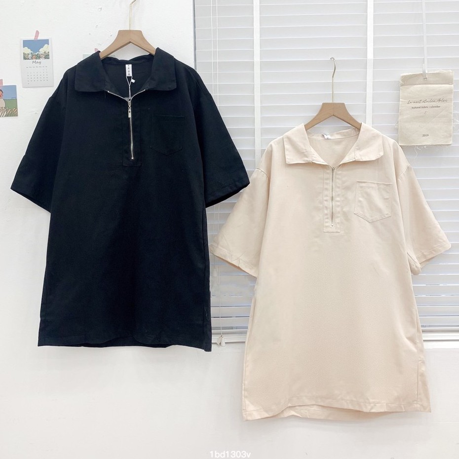 Váy phông polo cổ khoá Friday