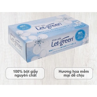 Khăn giấy let-green 2 lớp hộp 160 tờ