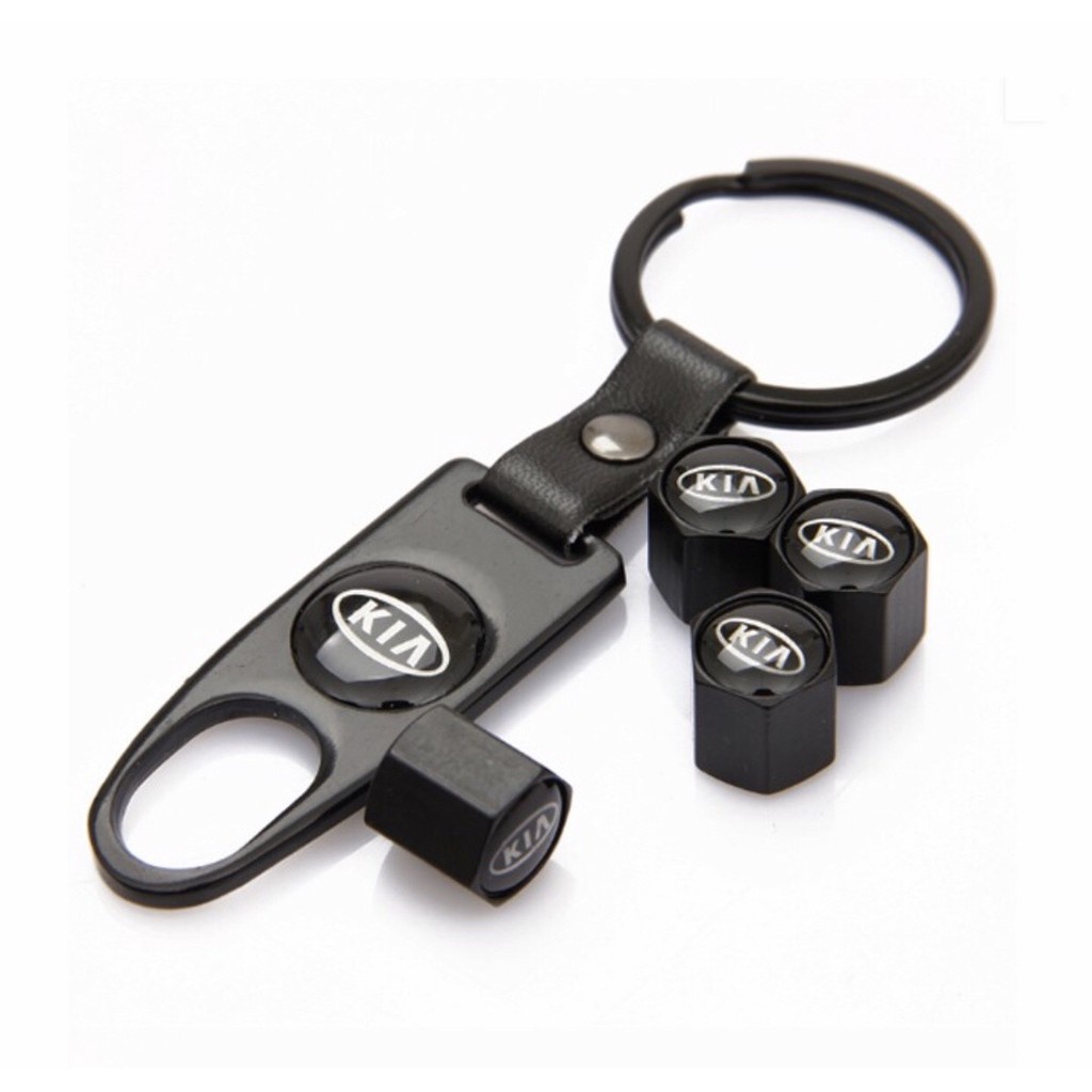 4 nắp chụp van xe ô tô - Bộ 4 Chụp van xe hơi có logo hãng Trang Trí Bảo Vệ Đầu Van Ô Tô by LV Car