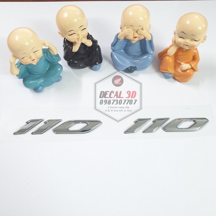 TEM SỐ 110 3D HÀNG CAO CẤP SIÊU BỀN TRANG TRÍ XE MÁY CỰC ĐẸP
