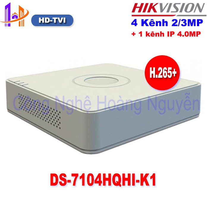 [NHÀ PHÂN PHỐI] Đầu Ghi 4 Kênh Hikvision DS-7104HQHI-K1