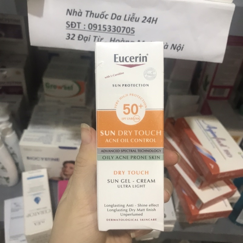 Kem chống nắng kiềm dầu Eucerin Sun Gel Cream Oil Control SPF 50+ 50ml