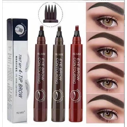 Bút kẻ mày phẩy sợi 4D phun thêu điêu khắc lông mày chuyên nghiệp