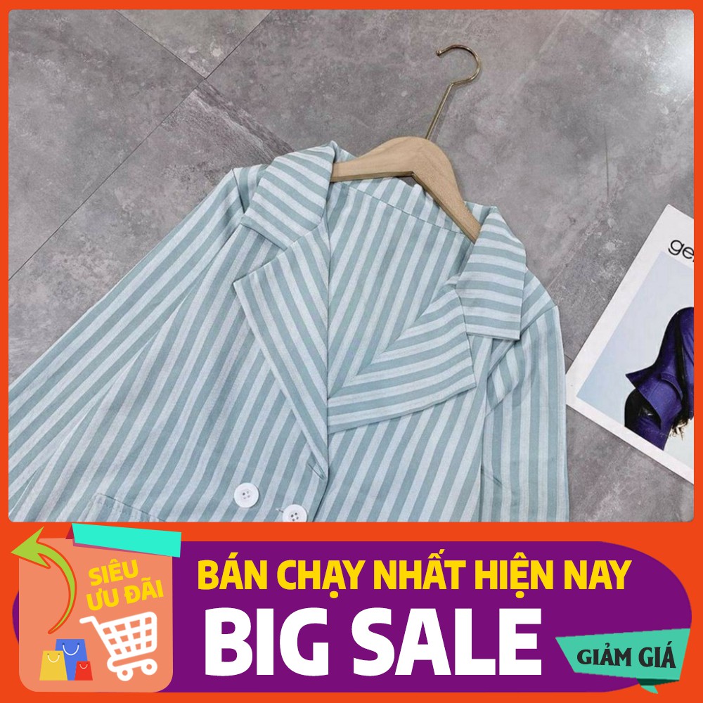 áo blazer nữ kẻ sọc hàn quốc cá tính hót hít