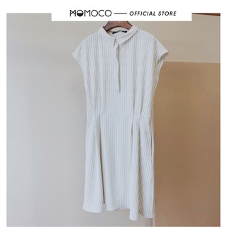 Váy Sô Mi Dáng Suông Nữ MOMOCO Striped Shirt Chất Vải Mềm Mại Họa Tiết Kẻ Sọc M2716