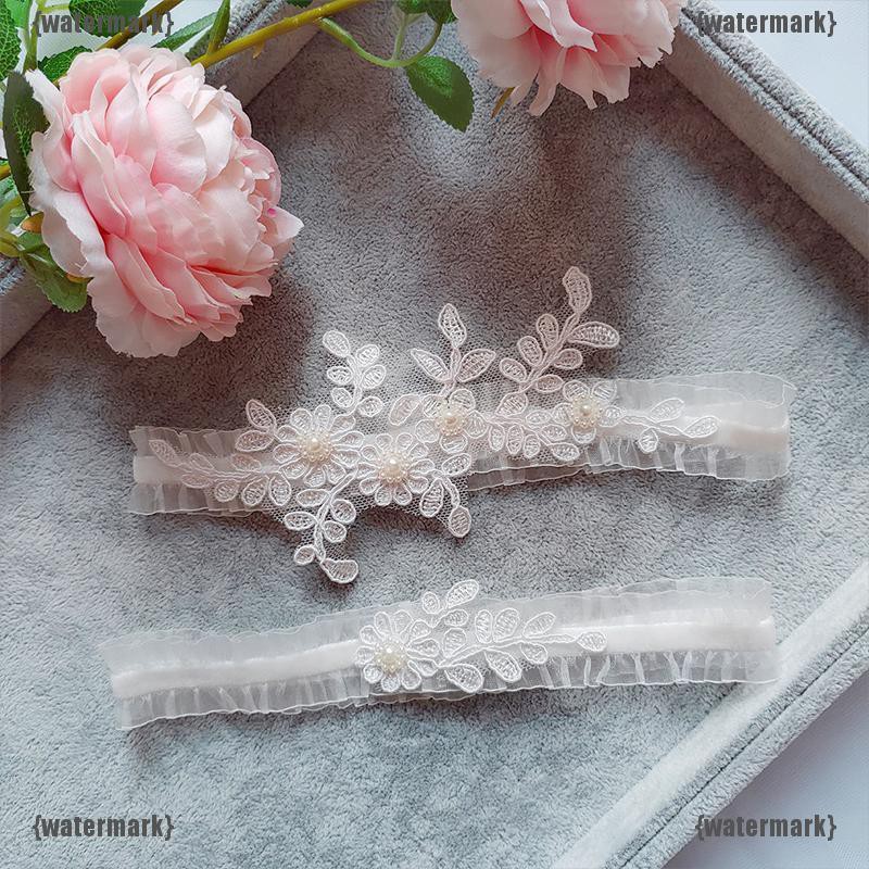 Set vòng ren đeo chân cô dâu kèm dây nịt bít tất quyến rũ