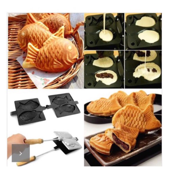 Khuôn nướng bánh cá Taiyaki Nhật Bản chống dính cao cấp
