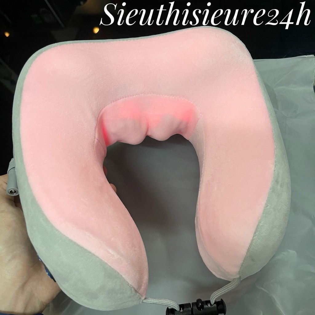 Gối massage cổ vai gáy ❤️FREESHIP❤️ Gối massage Hồng Ngoại U-shaped cao cấp