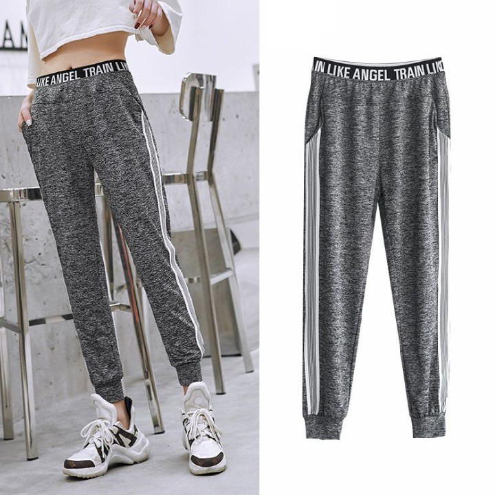 Quần Jogger thể thao nữ, Quần dài tập Gym Yoga Chạy bộ nữ phong cách
