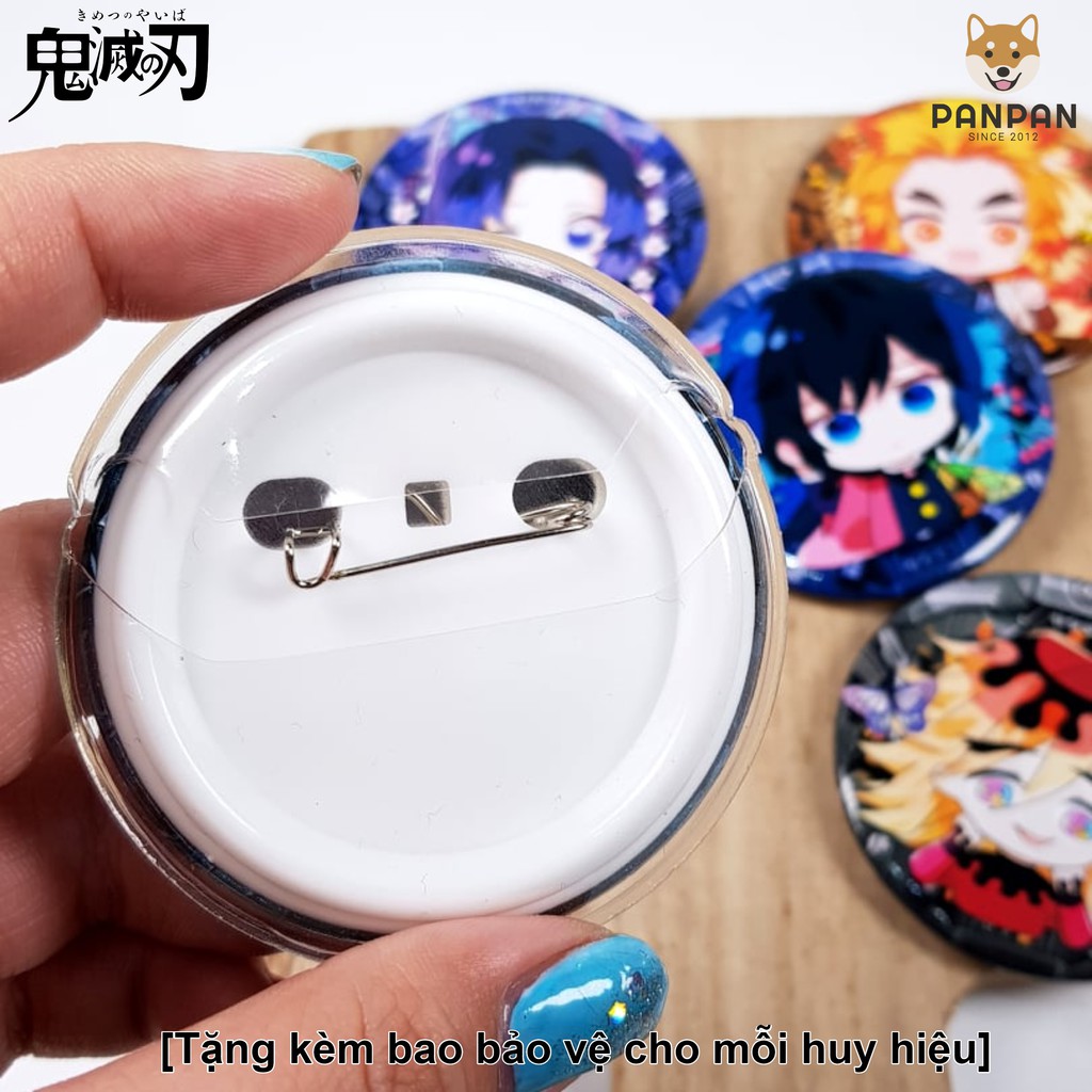 [TẶNG KÈM BAO BẢO VỆ] Huy hiệu lẻ Kimetsu no Yaiba Trụ (6CM)