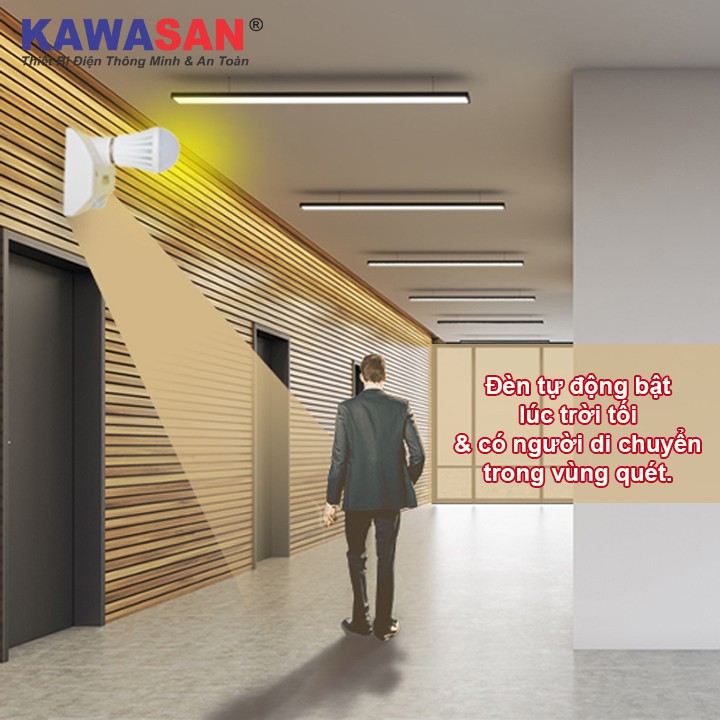 Đui đèn cảm ứng Kawasan KW-SS68