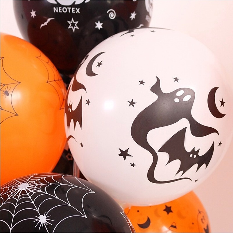 Bong Bóng Latex Hình Xương / Bí Ngô Trang Trí Tiệc Halloween / Giáng Sinh