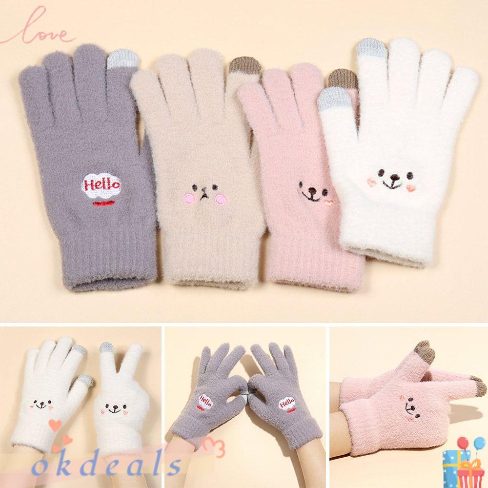 Găng Tay Mùa Đông Dễ Thương Có Thể Sử Dụng Màn Hình Cảm Ứng