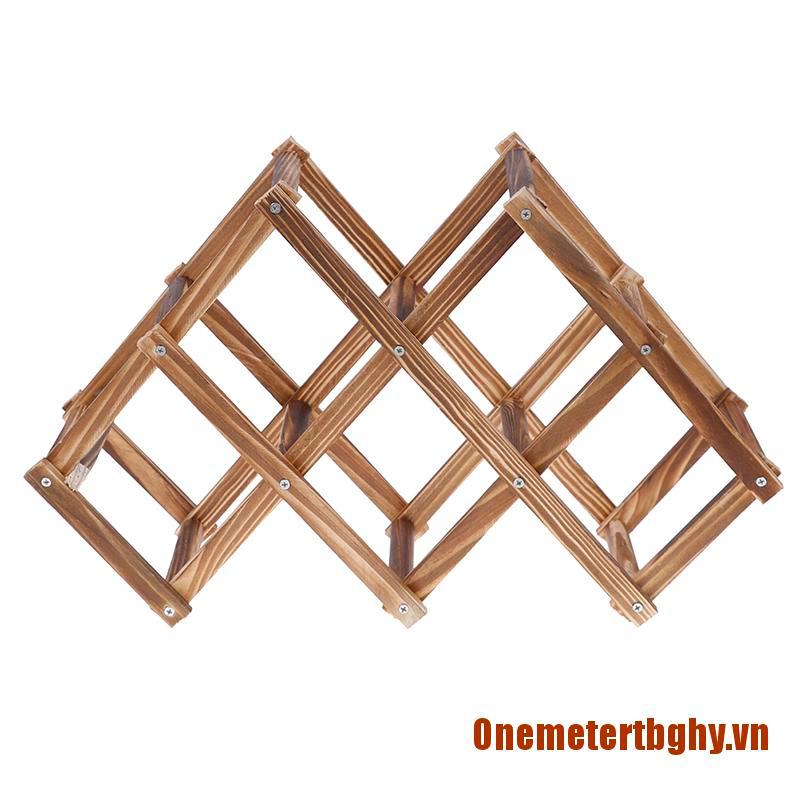 ༺๑One๑༻Wooden Red Wine Rack 5/6/10 Bottle Holder Mount Bar Display Shelf Folding Rack