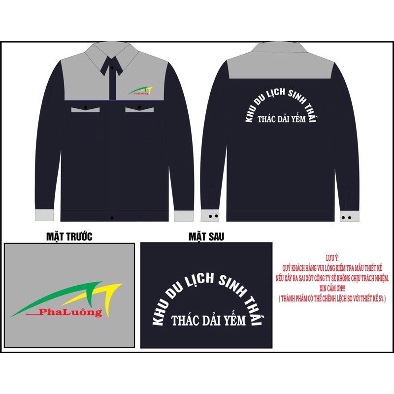 Bộ  quần áo bảo hộ lao động hàng may kĩ HD18