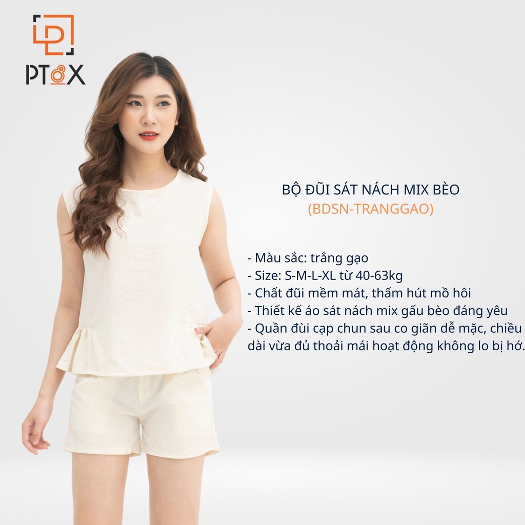 BỘ ĐŨI ĐÙI SÁT NÁCH GẤU BÈO XINH XẮN PT8X