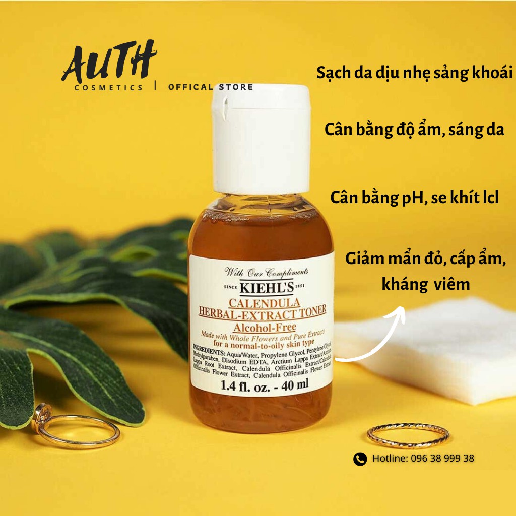 Bộ dưỡng da làm sạch dịu nhẹ KIEHLS HOA CÚC MINI làm dịu da nhạy cảm ửng đỏ mụn, dưỡng ẩm sâu da đều màu sáng hồng khỏe