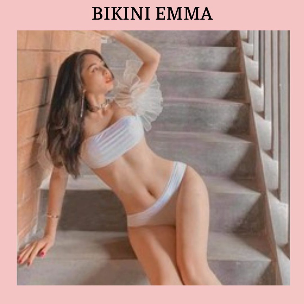 Bikini cao cấp phối voan tay hàng loại 1 (kèm ảnh thật)