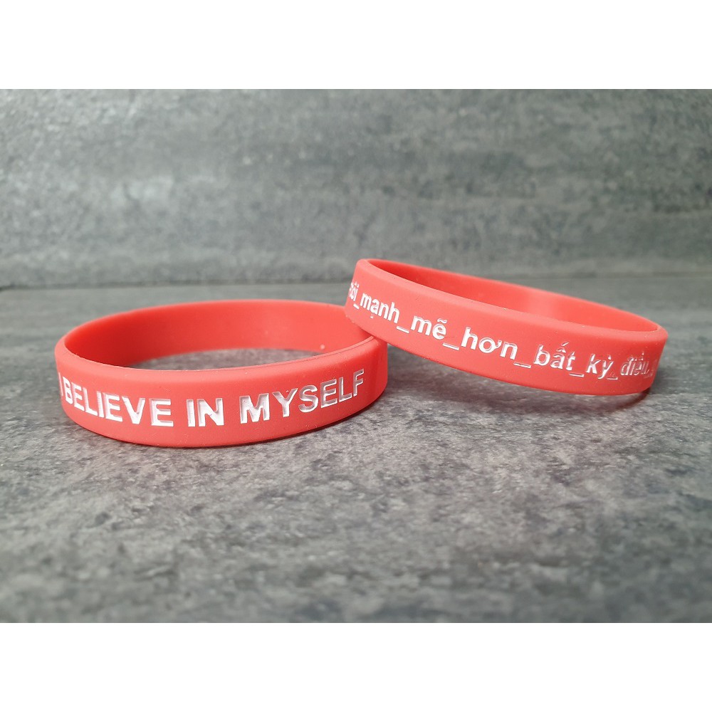 Vòng Đeo Tay Cao Su Thể Thao Nam Nữ I BELIEVE IN MYSELF - Men Sport | BigBuy360 - bigbuy360.vn