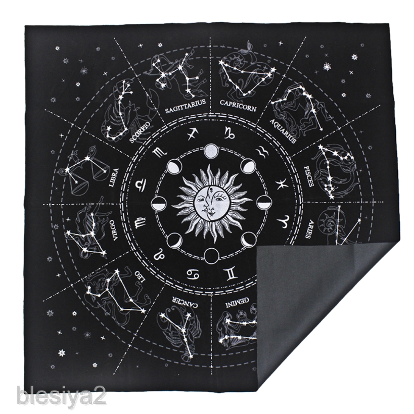 Divination Tarot Table Card Cloth Constellation Velvet Tapestry 19.29in