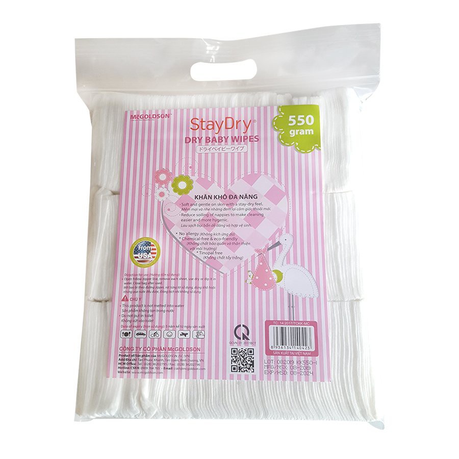 Khăn giấy khô đa năng StayDry 550g