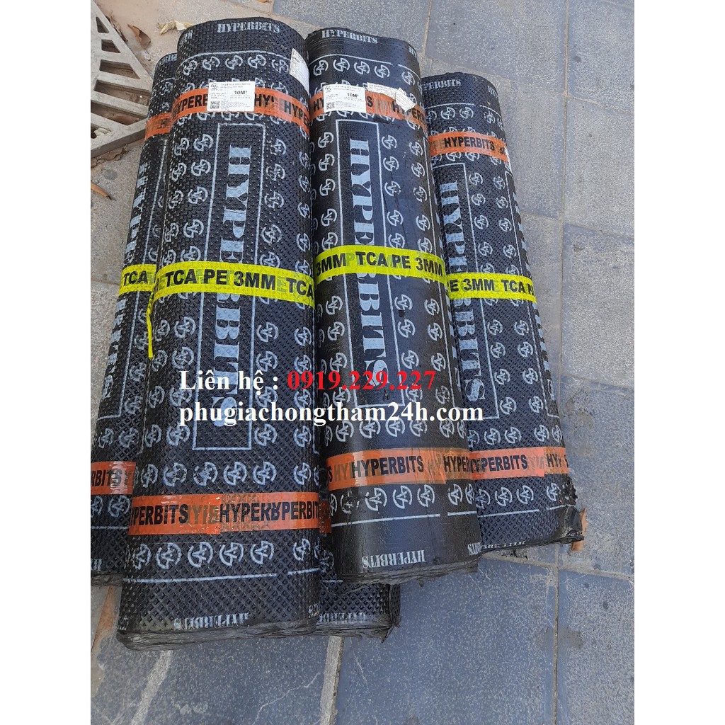 Màng chống thấm khò nóng 3mm Hyperbit TCA  sử dụng cho sàn mái, ban công, nhà vệ sinh