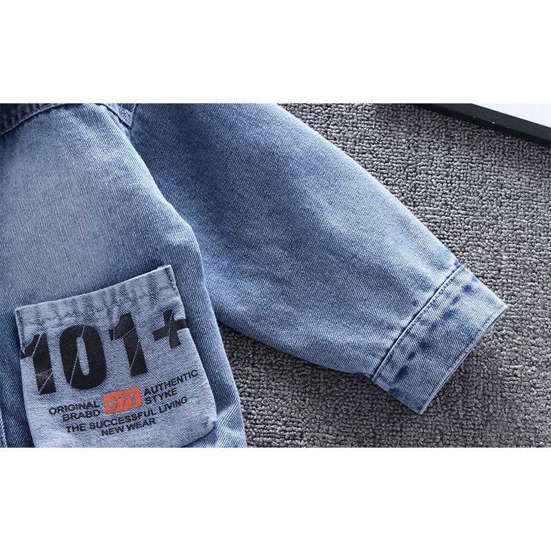 Áo Khoác Jeans In Hình Chuột Mickey Thời Trang Cho Bé Trai Và Gái 2-8 Tuổi