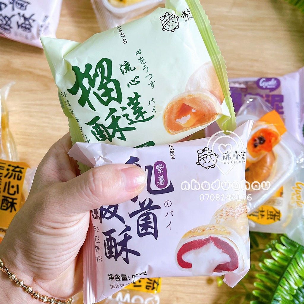 Một ký bánh pía ngàn lớp nhân mochi trứng muối các loại Đài Loan