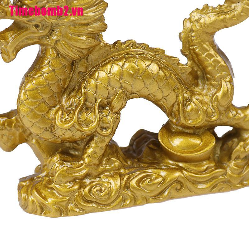 ### Tượng Rồng Vàng Trung Hoa Trang Trí Nhà Cửa
