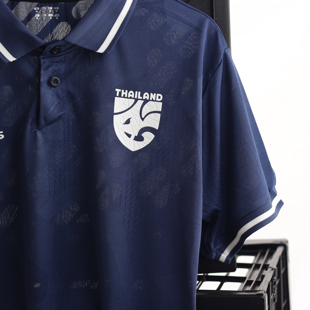 Set bộ thể thao nam Thailand màu xanh than - đồ đá banh nam ngắn tay form âu thoáng mát Leaguestore