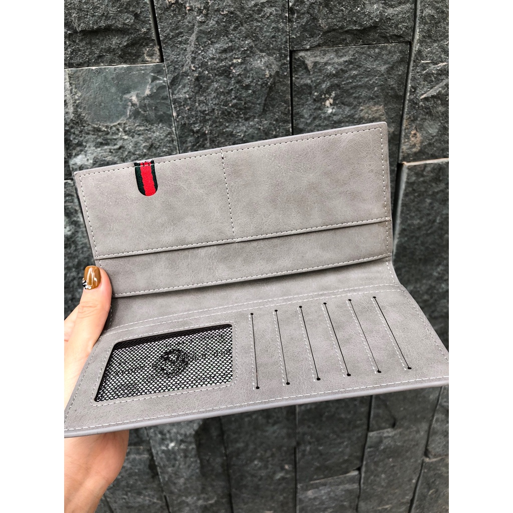 VÍ NỮ CẦM TAY DÁNG DÀI- DA  LỘN CAO CẤP - sc03