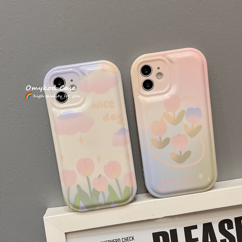 Ốp Điện Thoại Mềm Đệm Khí Hình Hoa Dễ Thương Cho Samsung S21 S20 FE S22 S21 S20 Note 20 Plus M23 M33 M52 M53