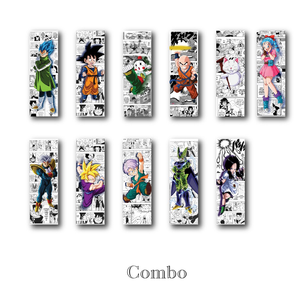 Thẻ đánh dấu sách/ Bookmark truyện tranh Dragon ball - bảy viên ngọc rồng