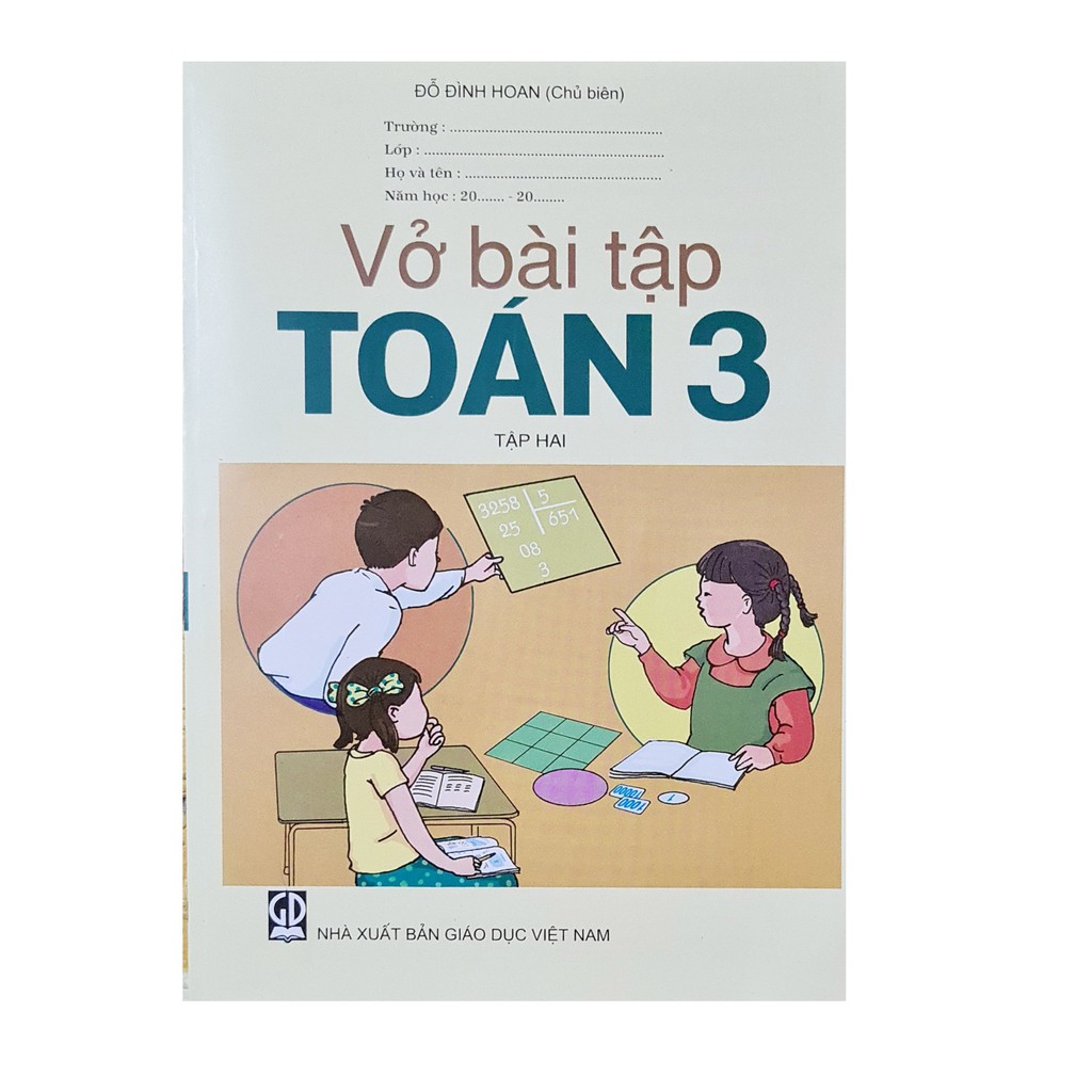 Sách-Vở Bài Tập Toán lớp 3 tập 2 +1bút chì