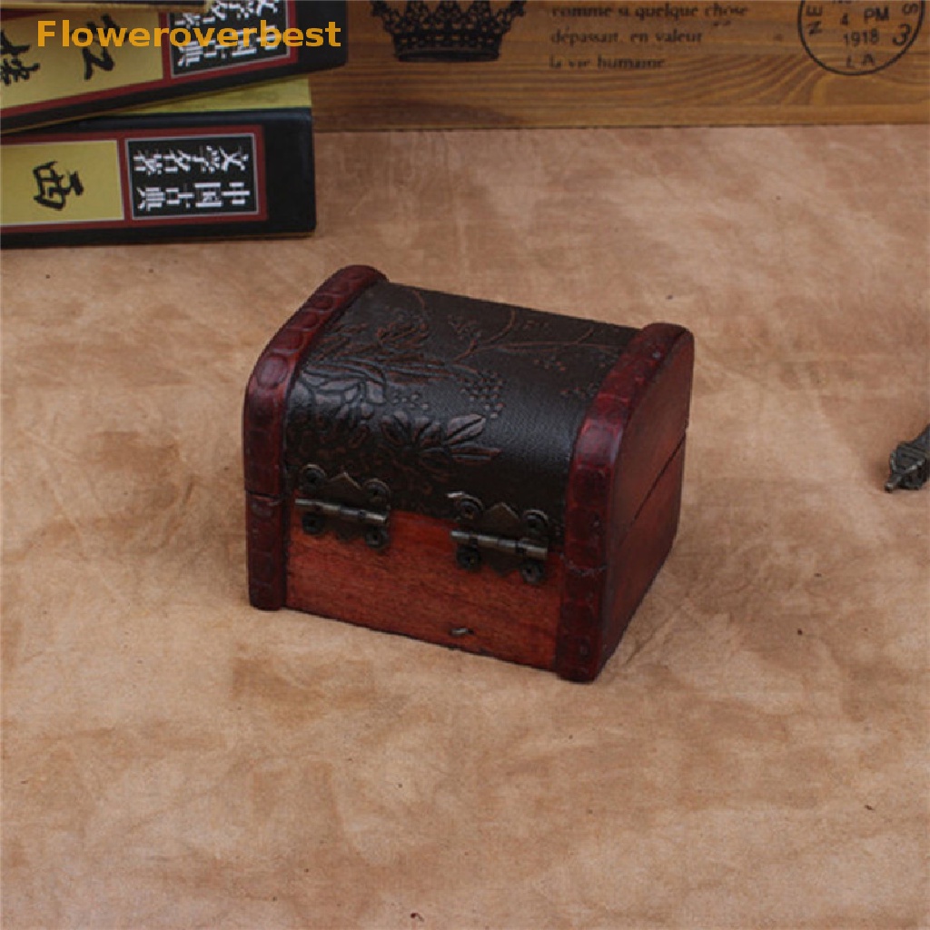 Fobvn Hộp Gỗ Đựng Trang Sức Vintage Bán Chạy