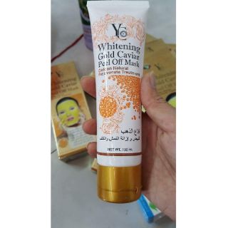 Gel lột mặt nạ vàng 24k koainiuniu whitening gold caviar peel - off mask thái lan