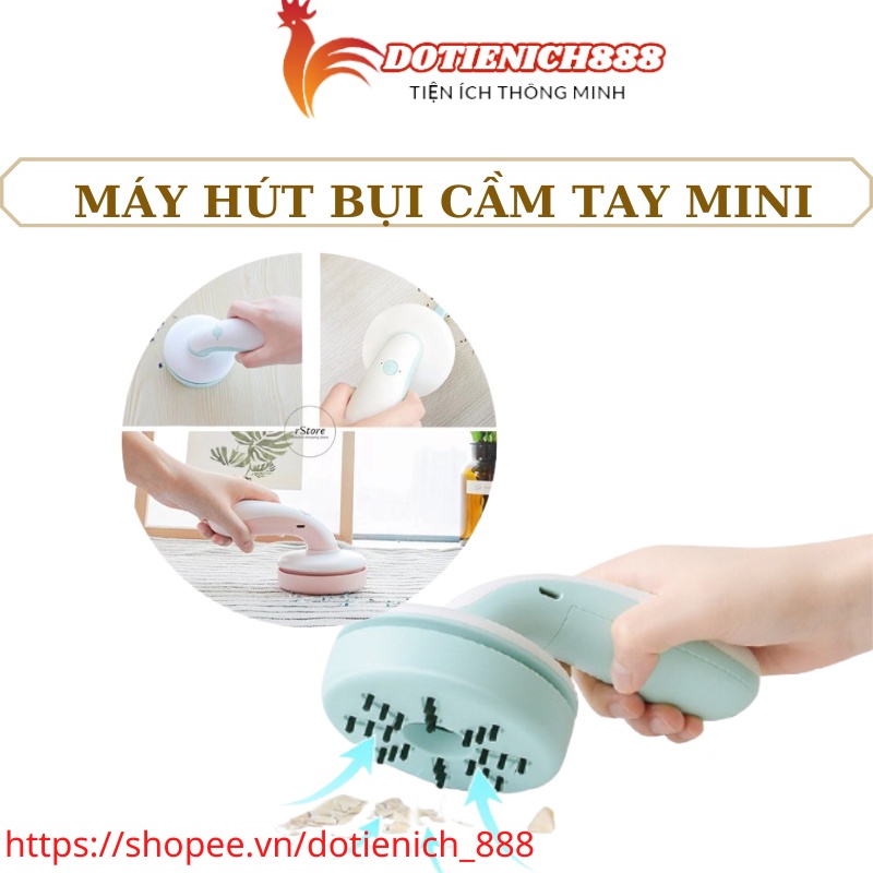 Máy hút bụi ga giường đệm bàn phím máy tính mini cầm tay không dây
