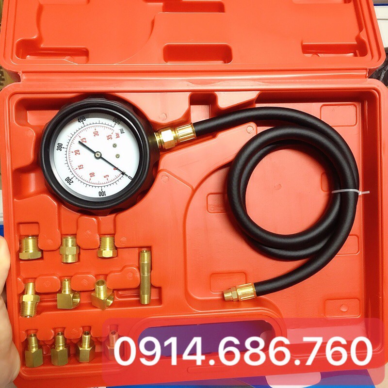 Bộ đồng hồ kiểm tra áp suất dầu nhớt hộp số, động cơ dải 0 – 35 bar