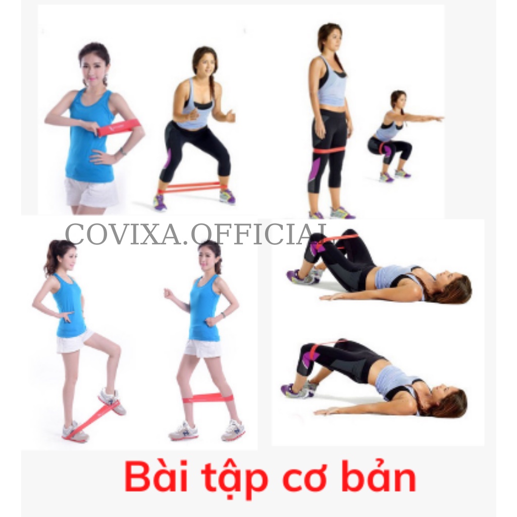 Dây kháng lực tập mông, dây miniband Aolikes tập chân, gym ,đùi tại nhà Covixa22.official