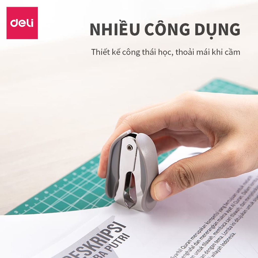 Nhổ ghim 10# Deli 24/6 26/6, Đen, xanh, xám - 1 cái E0232