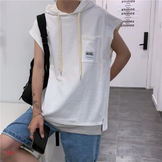 Áo Thun Giả Hai Lớp Tay Ngắn Phong Cách Thời Trang Hàn Quốc Dành Cho Nam