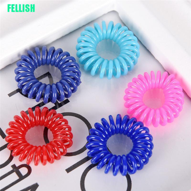 Bộ 10 Dây Cột Tóc Lò Xo Co Giãn Thời Trang