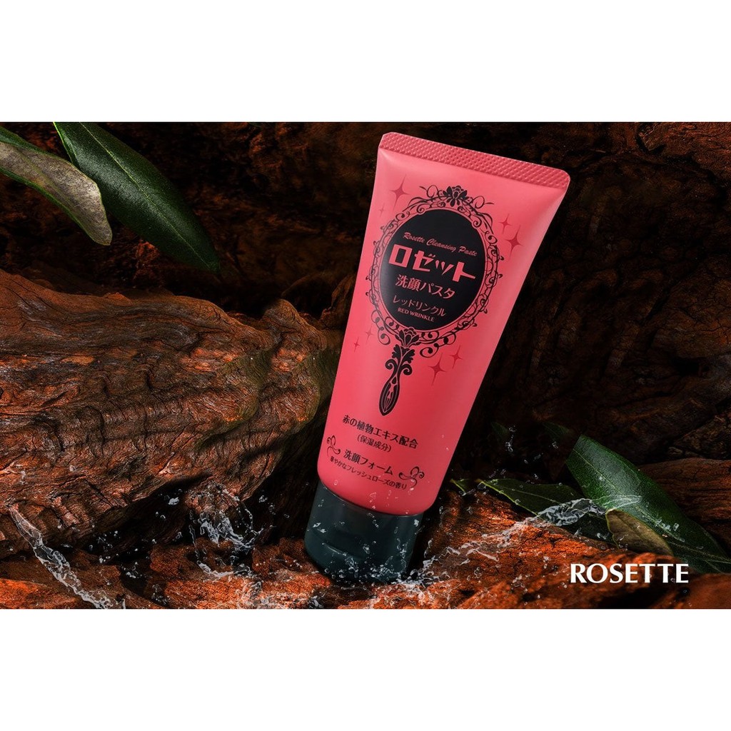 Sữa Rửa Mặt Đất Sét Đỏ Giảm Nếp Nhăn 120G Rosette Face Wash Pasta Red Clay Wrinkle