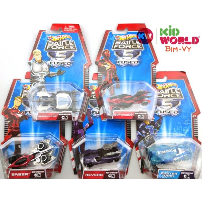 Xe mô hình Hot Wheels Battle Force 5 Series Fused. Tỷ lệ 1:64.