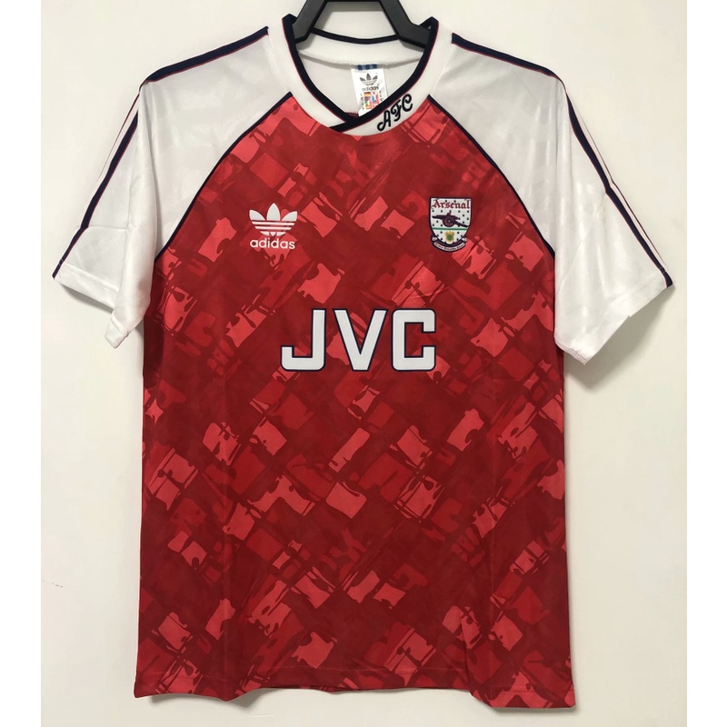 Áo Thun Đá Banh Arsenal Ngắn Tay Phong Cách Retro 1990/92