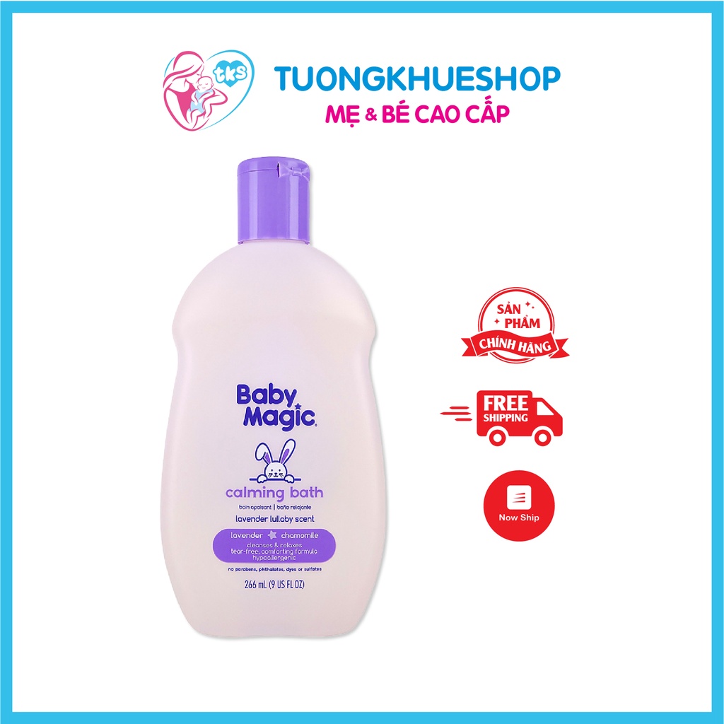 Tắm gội Baby Magic Lavender 488ml 266ml - Sữa tắm gội dịu nhẹ cho bé hương Lavender - NK Mỹ