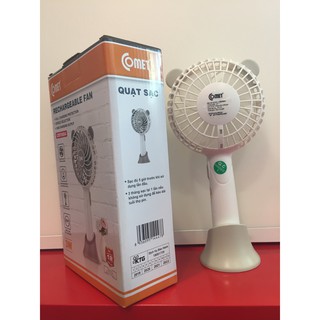 Quạt sạc Cầm Tay Comet CRF0804 3W có đế rời
